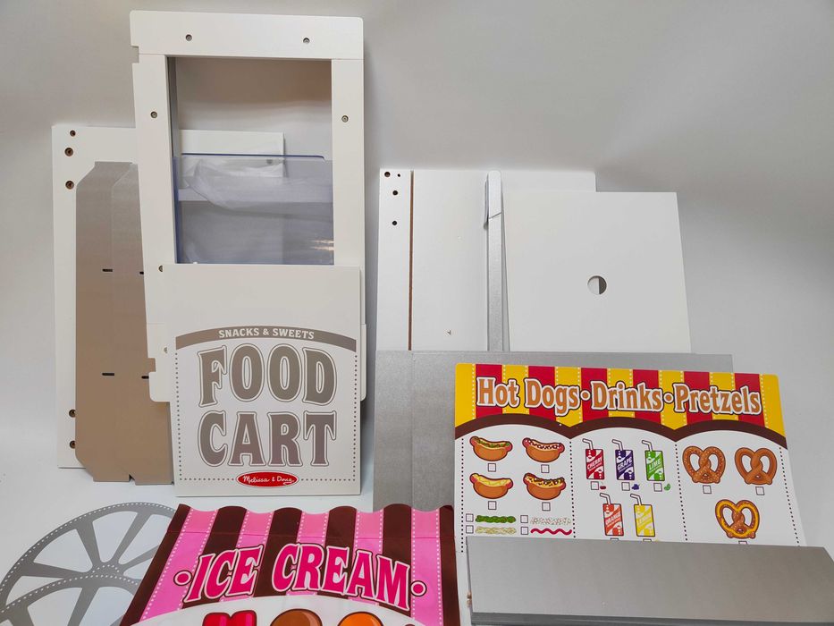 Melissa&Doug Drewniany Wózek 19350 lodziarnia kawiarnia 2w1 A3