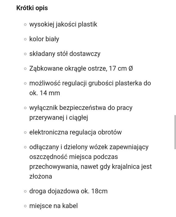 Krajalnica do chleba
