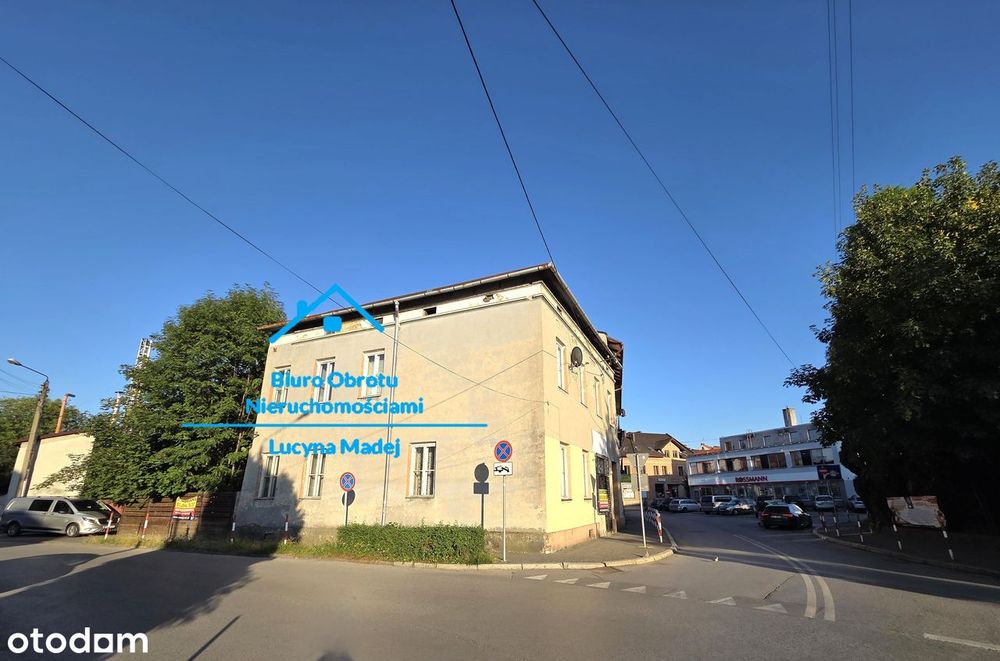Budynek mieszkaniowo–usługowy 360m2, dz. 342m2–WADOWICE, obręb centrum