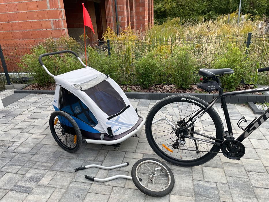 Przyczepka rowerowa XLC DUO 3w1 stan BDB