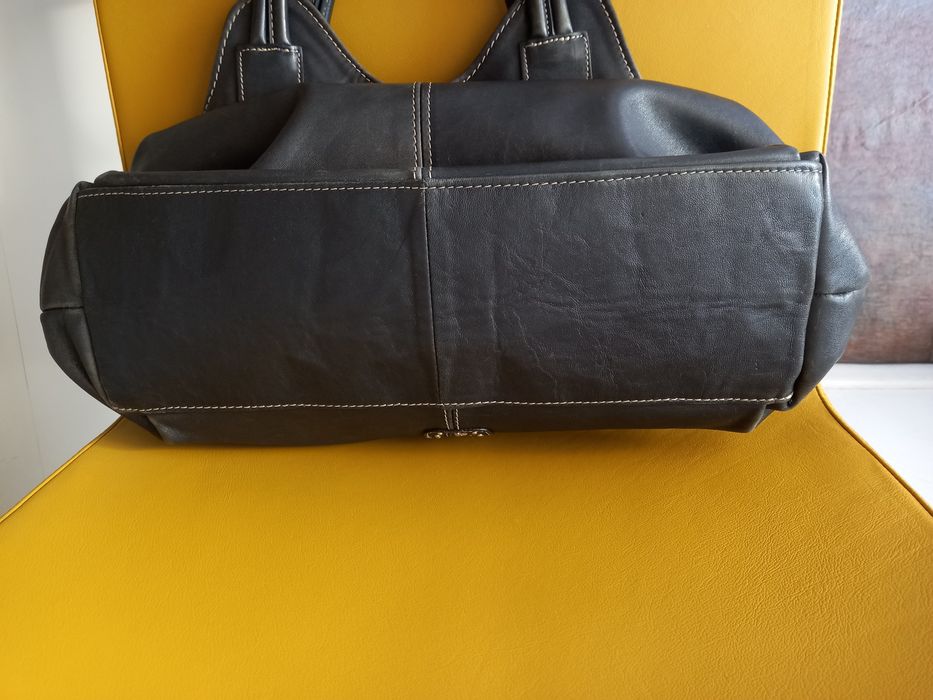 Mala Elenco em pele azul