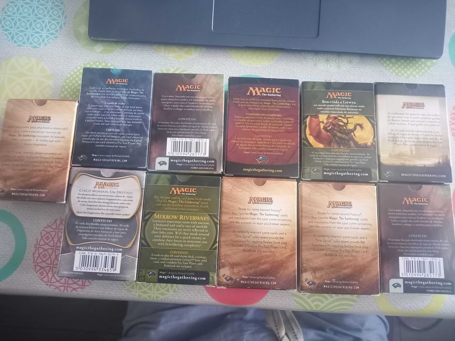 Caixas vazias de MAgic the Gathering