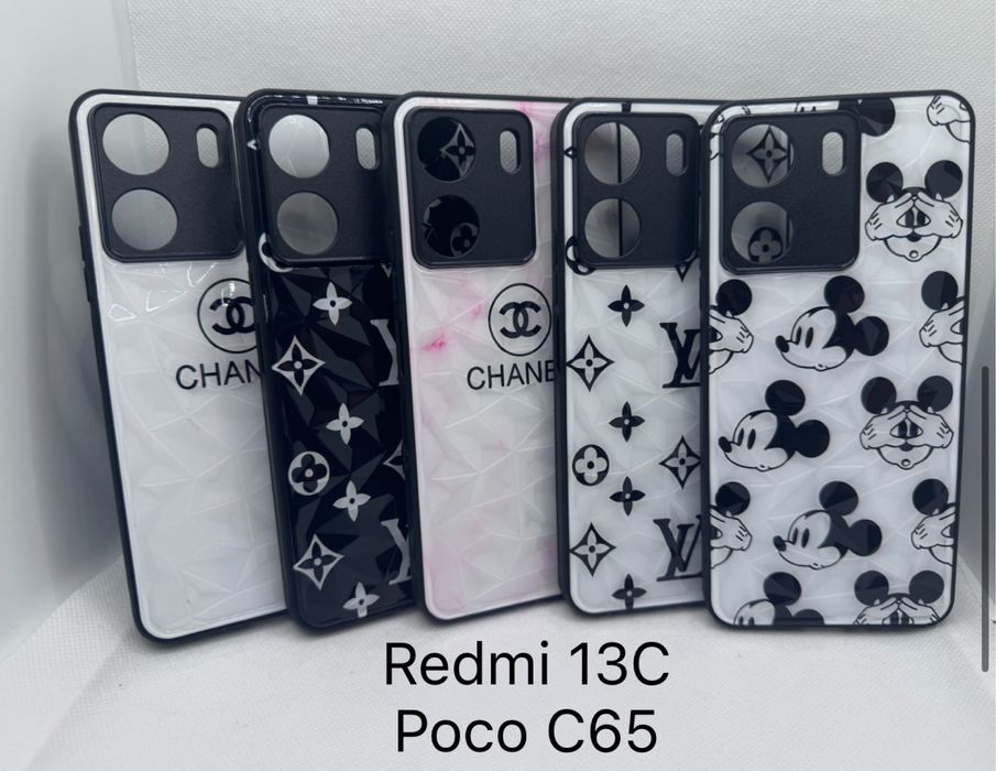 Чехол с рисунком для Xiaomi Redmi 13c Poco C65 бампер принт чохол 13с