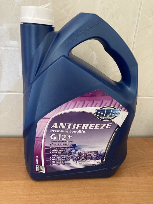 Антифриз концентрат G12+ MPM 5л (розкрита, залишок ~2.3л)