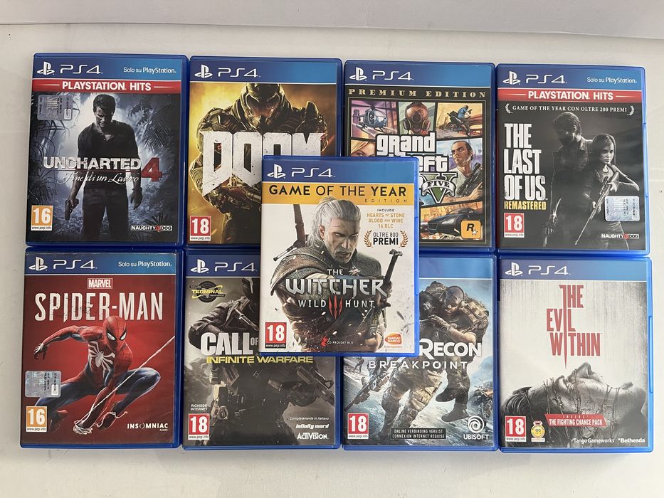 Lote de 9 jogos PS4