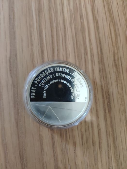 Medalha comemorativa dos 80 anos da INATEL (prata 925/1000)