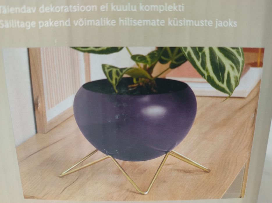 Doniczka Metalowa Malowana Proszkowo