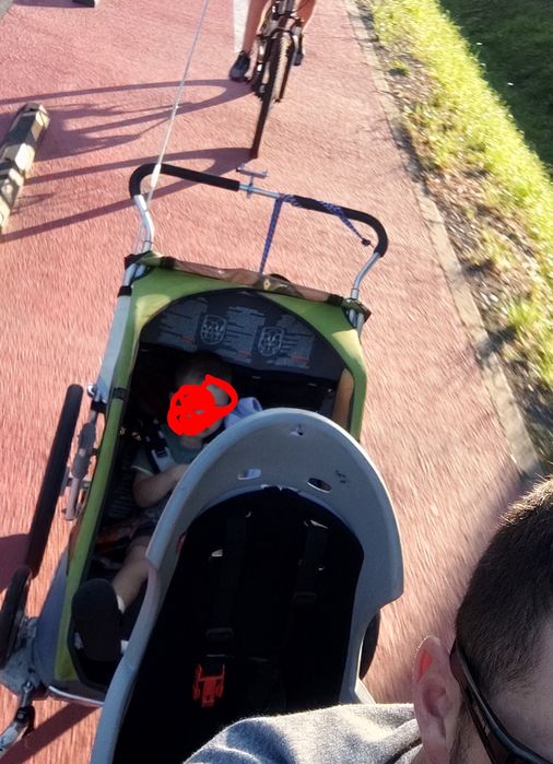Przyczepka rowerowa biegowa  chariot cougar thule 2