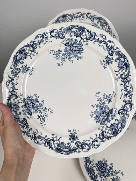 Duży talerz obiadowy 27cm Villeroy Boch Valeria niebieski