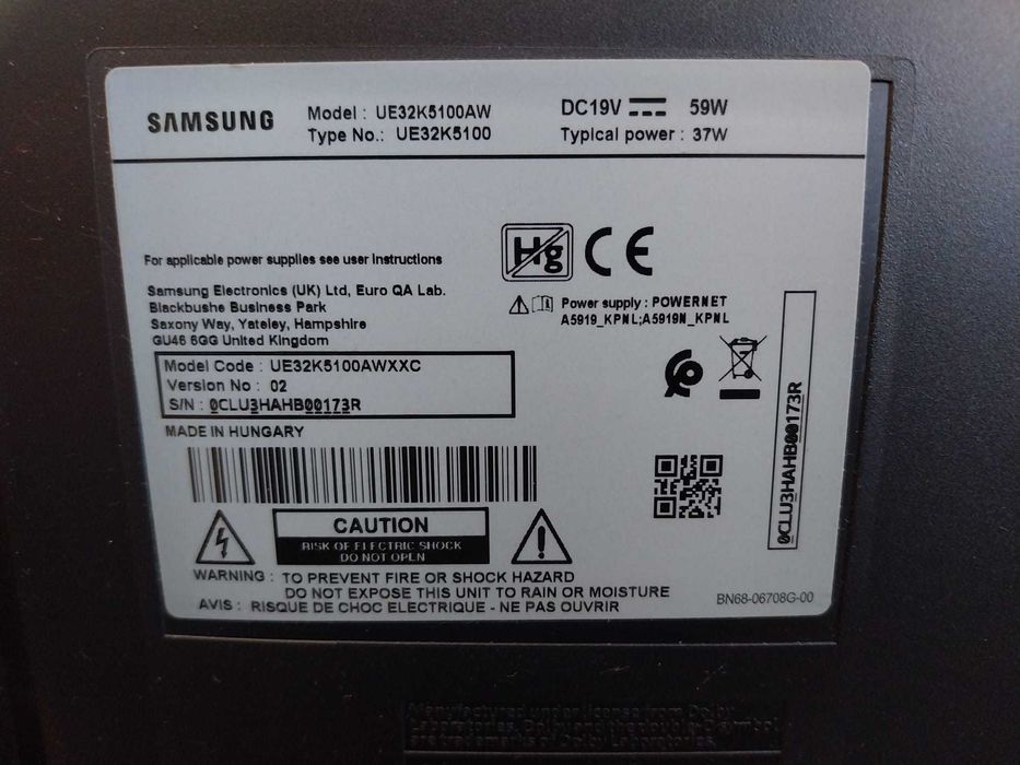TV SAMSUNG 32 - em óptimo estado de conservação