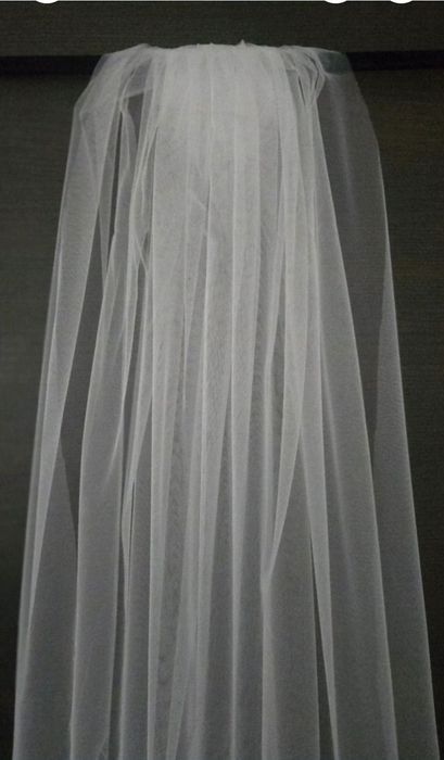 Welon Ślubny Biały 95 cm