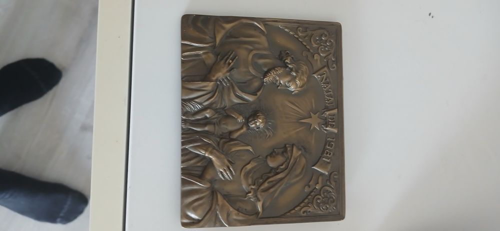 Placa de Bronze “Natal de 1981” – edição comemorativa vintage