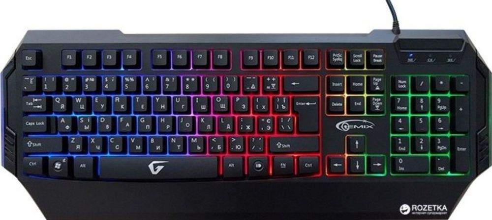 Клавіатура провідна Gemix W-260 USB UKR/RUS
RUS