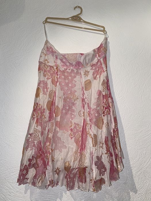 luźna spódnica midi