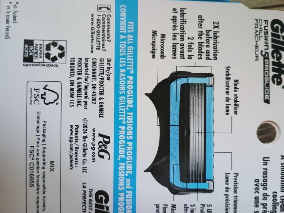 Gillette proglide chill (8 картриджів, оригінальні)