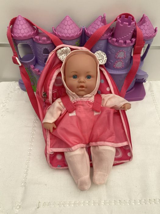 Nenuco com marsupio Bebe com mochila transportadora423439355452467201