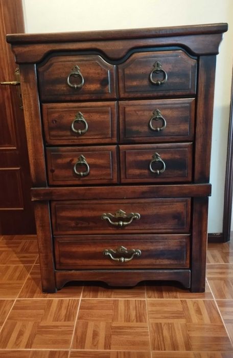 Conjunto de dois moveis vintage em madeira