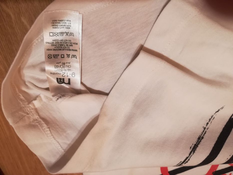 4x koszulka bluzka 3-12 mcy krótki rękaw zestaw paka