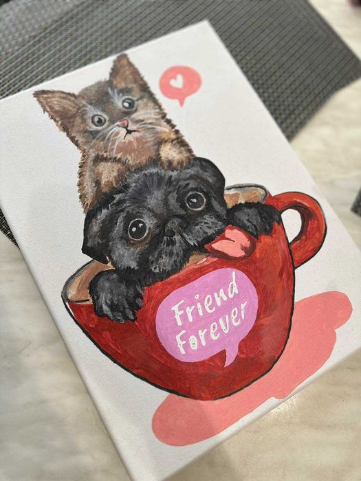 Картина красками по номеркам 30x40 см