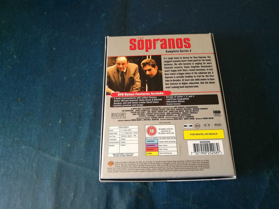 SOPRANOS - Complete Series 4 4XDVD (legendagem em Inglês)
