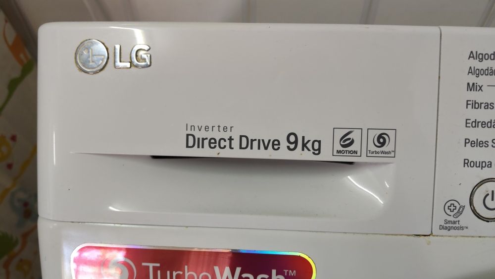 Máquina de lavar roupa LG 9kg 1400rpm A+++ fazemos entrega e instalação na sua casa.