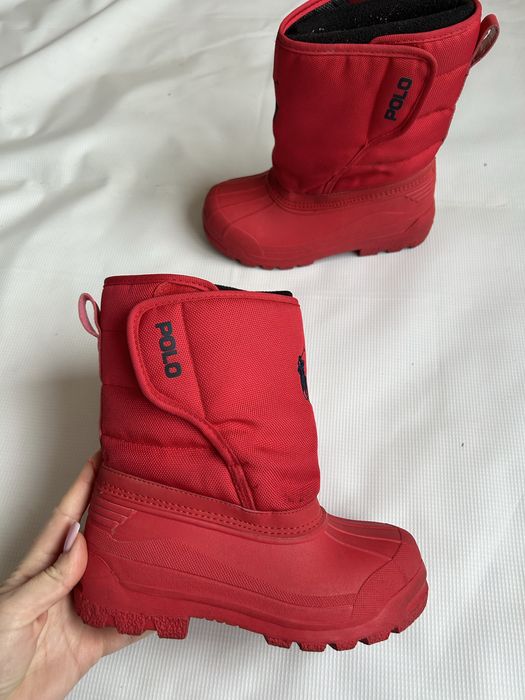 зимние непромокаемые сапоги чоботи с валенком polo Ralph Lauren 31p