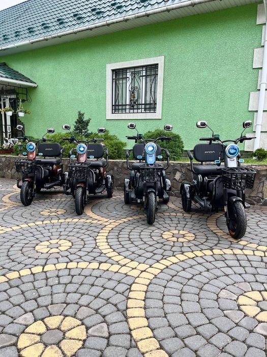 електро трайк тРИЦИКЛ скутер на три колеса fada Oldi 1000w Доставка