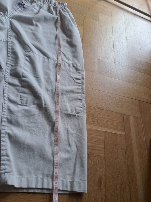 Spodnie judo / karate dla chłopca rozmiar 130cm (długość  całkowita spodni 69cm)