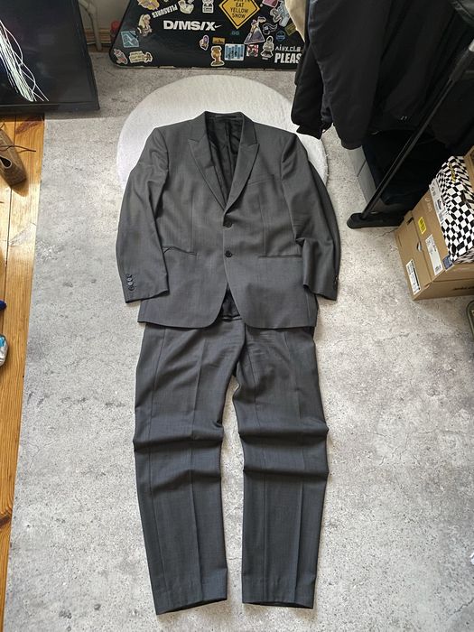 Класичний костюм givenchy balmain paris ysl блейзер піджак штани класичні old money yves saint laurent harris tweed