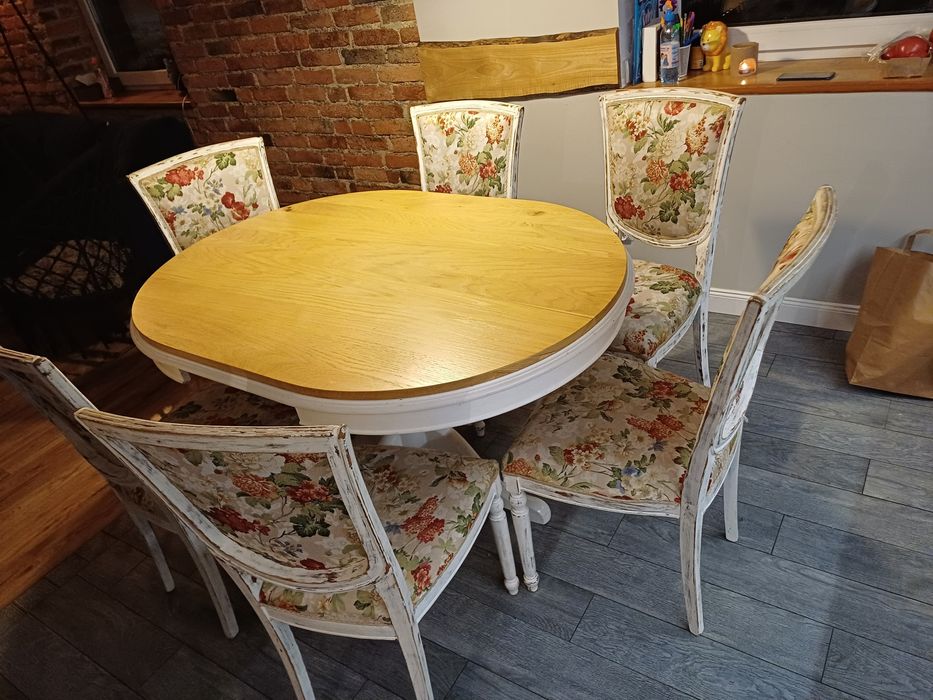 stol plus 6 krzeseł