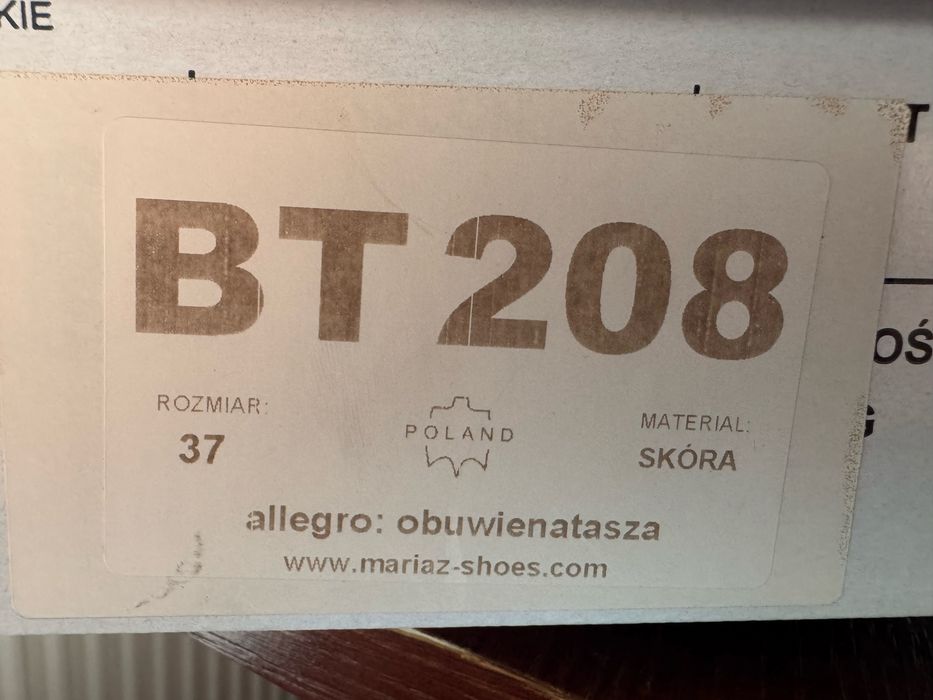 Botki skórzane Mariaż r.37