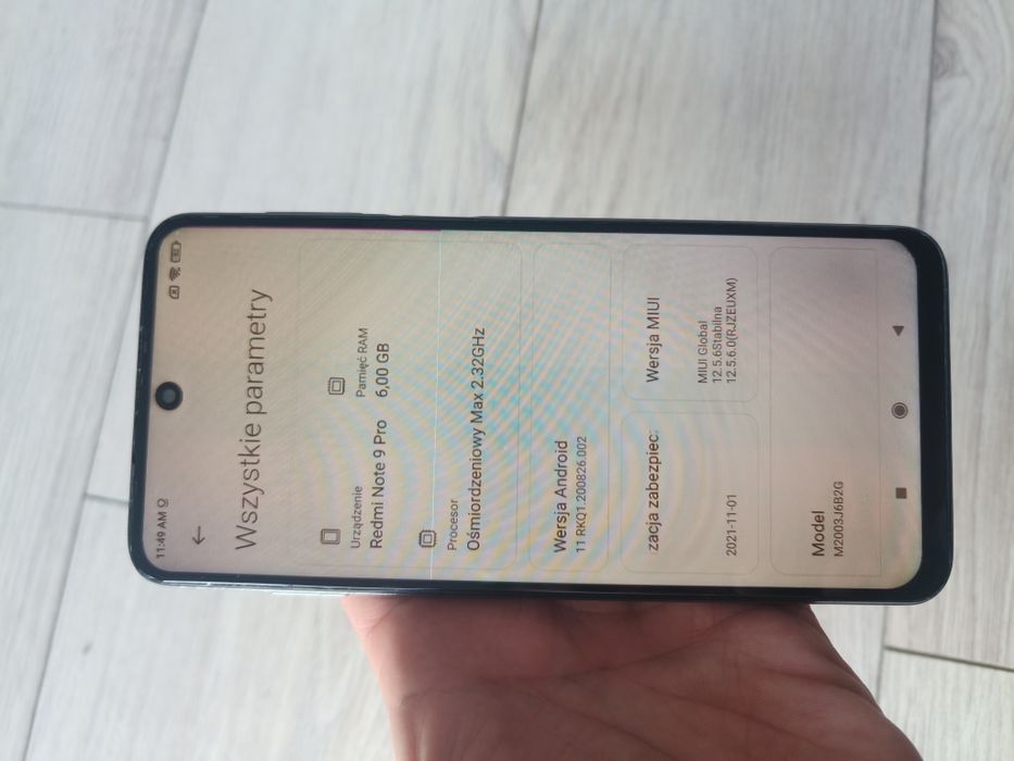 Xiaomi redmi note 9 pro uszkodzony