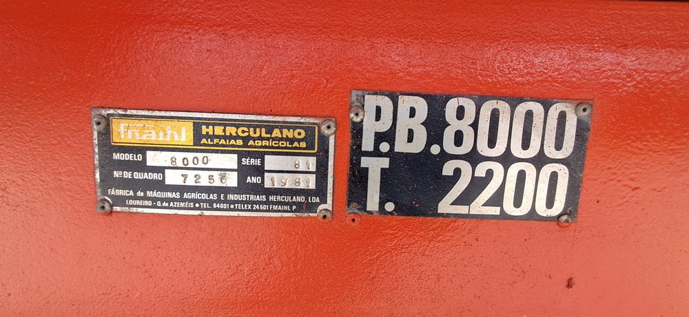 Reboque agrícola Herculano 8000