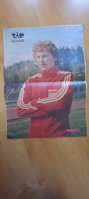 Mistrzostwa Świata Mexico 86 plakat Zbigniew Boniek Meksyk 1986