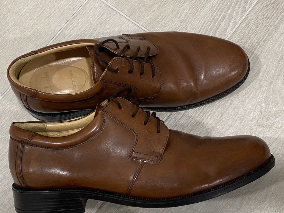 Шкіряні туфлі Clark’s, розмір 45-46
