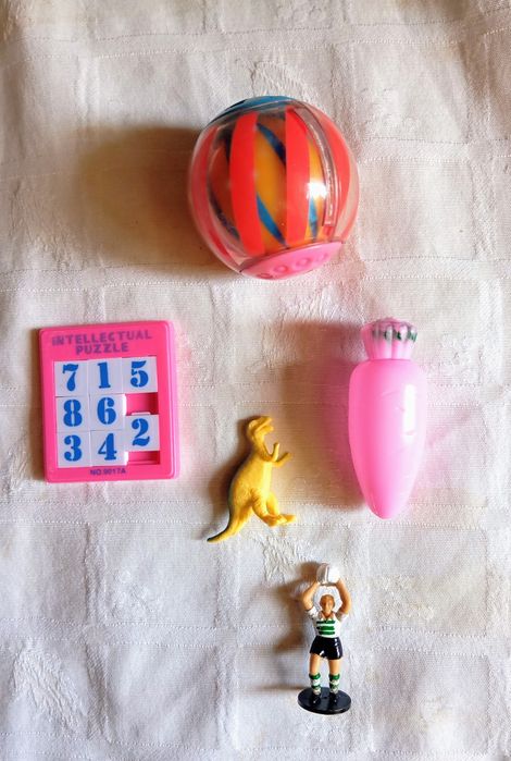 Brinquedos variados.A partir de 0,75€.