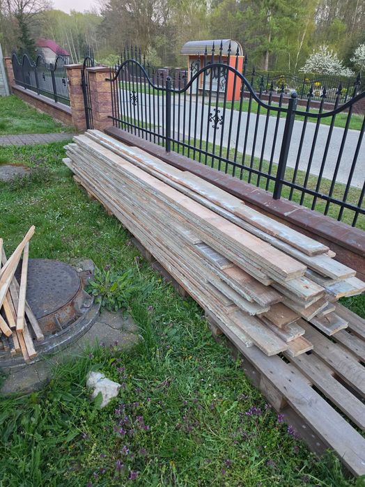 Deski Szalunkowe Budowlane Po Budowie Deska Szalunkowa Po Demontażu Używane Szalunki Szalunek 110 desek 3,5-4,3m