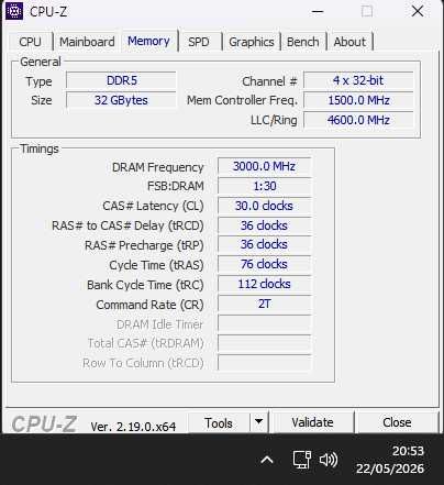 Memória Ram Corsair DDR5 6000Mhz CL 30