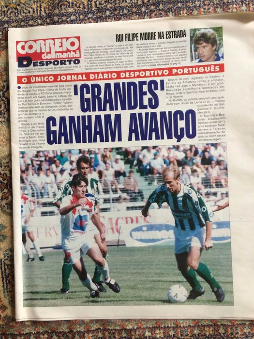 suplemento Correio Manhã desporto: 29 Agosto 1994