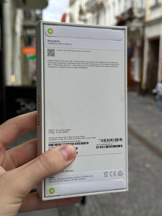 Apple iPhone 16 Pro 256gb Black Neverlock NEW НОВИЙ запакований