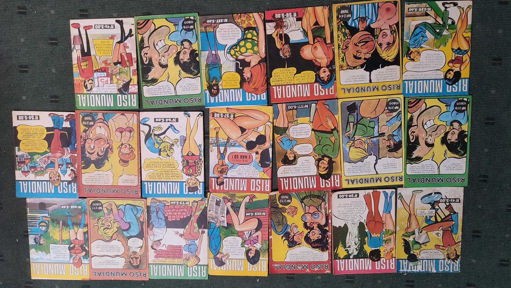 44 Revistas BD Humor antigas Riso Mundial