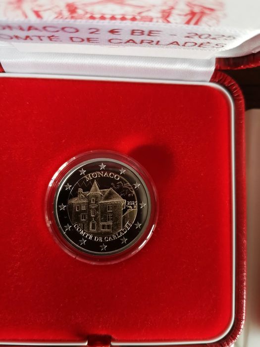 Mónaco 2025 - Conjunto das 2 moedas proof Mónaco 2025