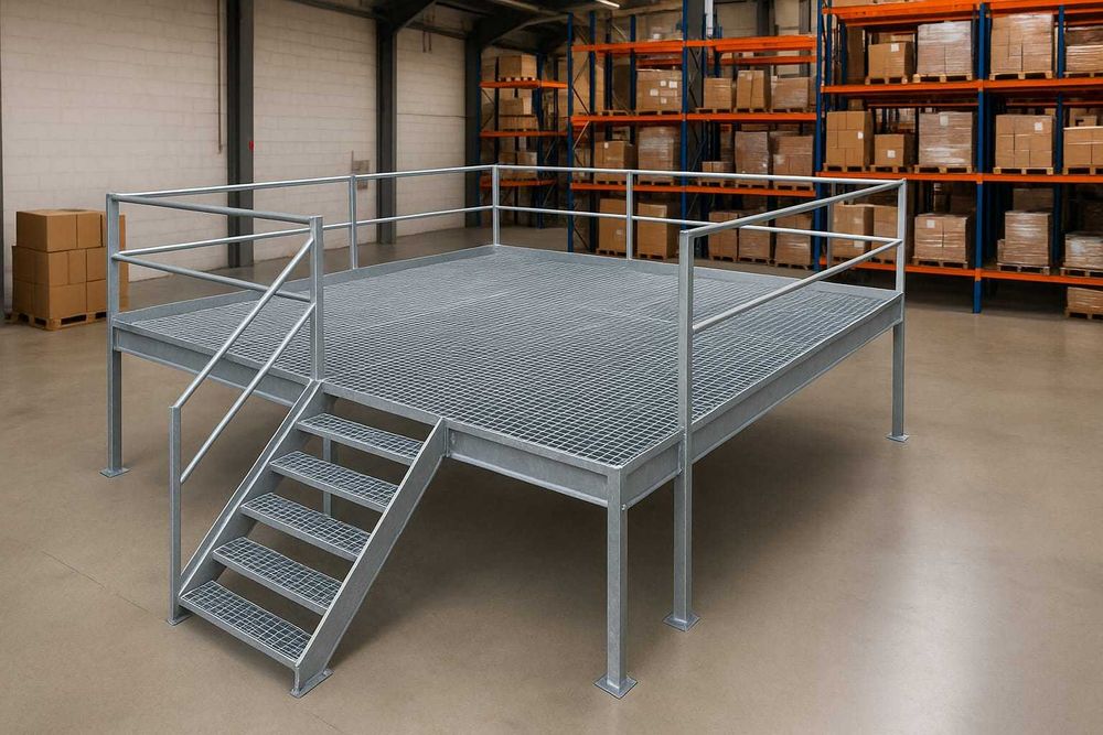 Krata wema pomostowa na schody, kanał, podjazdy, regały