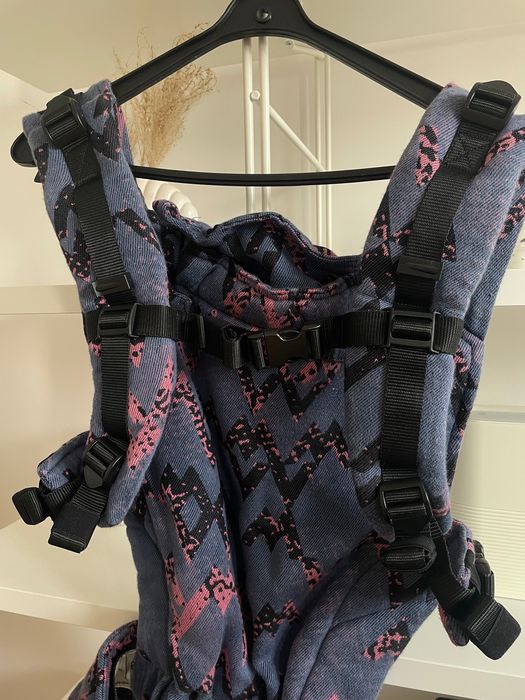 Nosidło lennylamb różow wzór wawa lennyupgrade granatowe