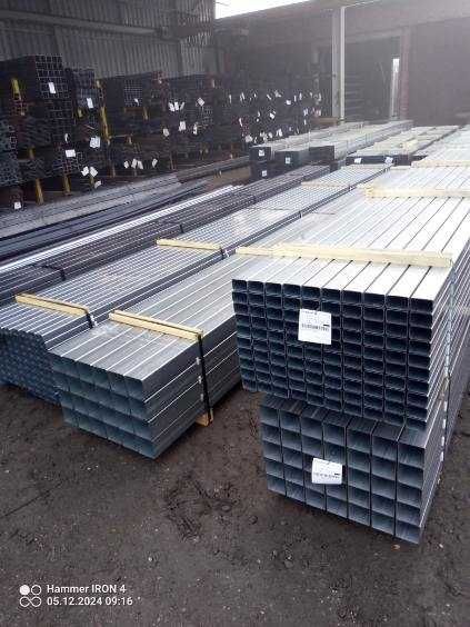 Profil ocynkowany 80x80x2 I gatunek słupek ogrodzeniowy