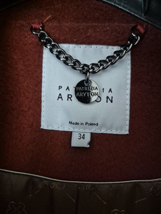 Płaszcz Patrizia Aryton 100% baby wool wełna dziewicza XS