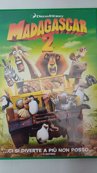 DVD Madagascar 2, po włosku i po angielsku, bez polskiego