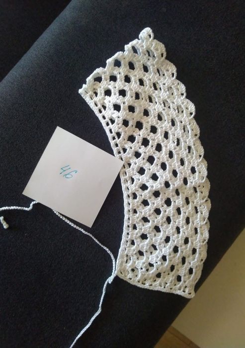 Biały kołnierzyk handmade
