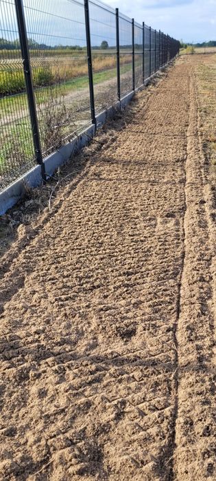Glebogryzarka separacyjna, , równanie terenu, zakładanie trawników