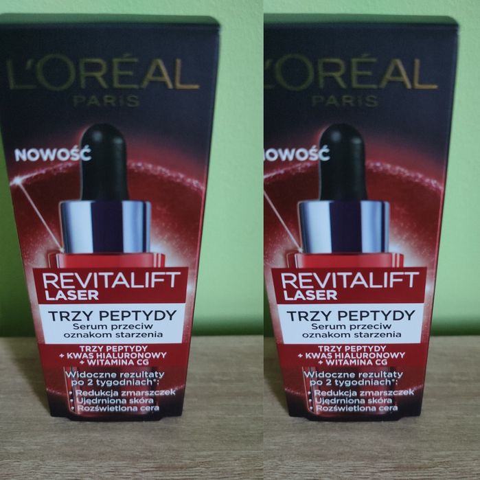 Zestaw 2szt Loreal Revitalift laser trzy peptydy. Nowe.
